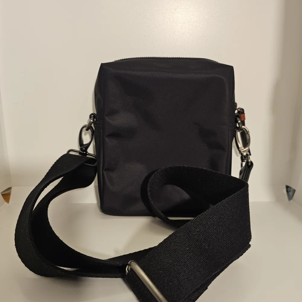 Ted Baker Black Nylon Crossbody Bag With Adjustable Guitar Strap